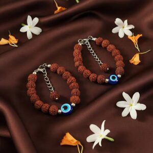 Rudraksha, Stainless Steel Gold-plated Bracelet