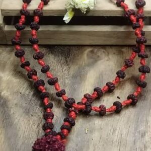Nak401467 Combo Pack Rudraksha Mala Tulsi Mala Lal