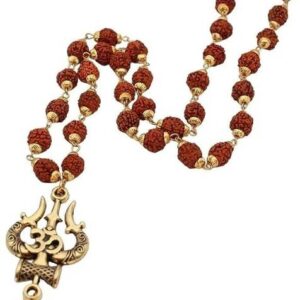 Mahakal Locket with Rudraksha Mala & Trishul Damru