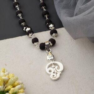 Nepali 9 Mukhi Rudraksha Wood Pendant Wisdom