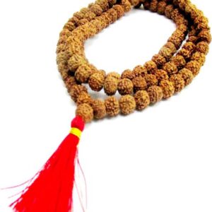 7 Mukhi Silver Capped Pendant & Handcrafted