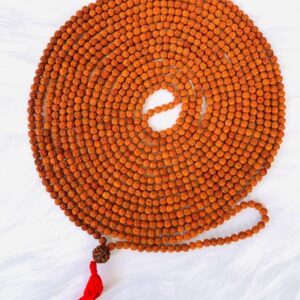 5 Mukhi Pendant with Red Sandalwood Bead