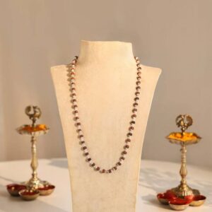 7 Mukhi Rudraksha With Capped with Silver Capping &