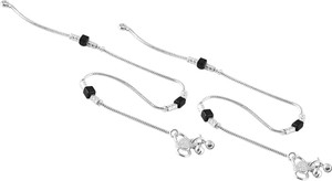 10.2” 22gms Silver-Plated Anklet