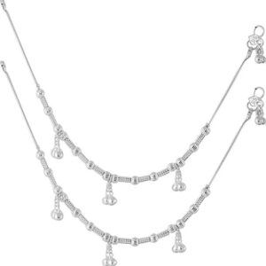 Evil Eye Anklet with silver tone plated Anklet women, Girl