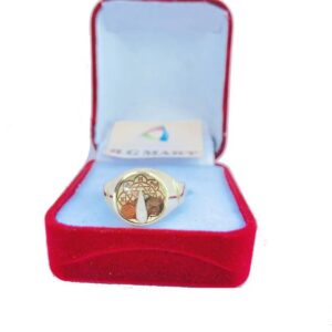 Shiva Trisule Rudraksha Mala Ruby Gold-Plated