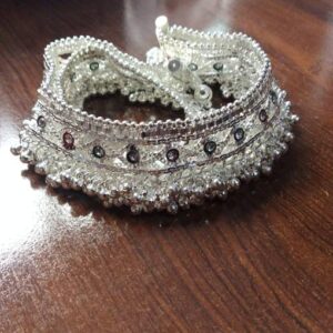 Black Bead Evil Eye Anklet