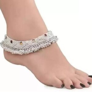 BUTTERFLY Hanging Black Thread Anklet Fabric Anklet Cotton