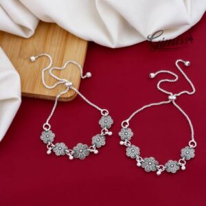 Traditional White Metal Anklet