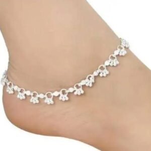 Silver Plated White Metal Anklet