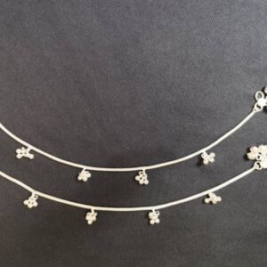 Silver Stone Anklet