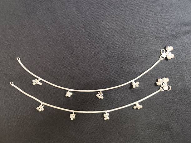 Silver Stone Anklet