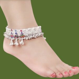 Indian Traditional Fancy Payal, Pajeb, Paijaan Anklet Copper