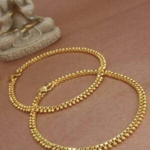 Twinkle Daily wear Gold Plated Anklets For Women and Girls