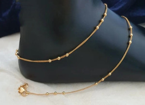 Crystal & Silver Beads Anklet