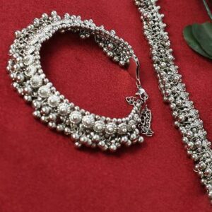 10.2” 32gms Silver-Plated Anklet