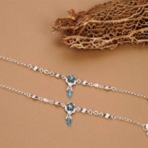 MISS VIBE Gold Trendy Snake Chain Anklet for Women | Girl