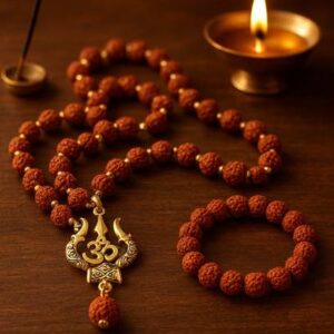 Gold Plated Eternal Grace Rudraksha Mala Gold-plated