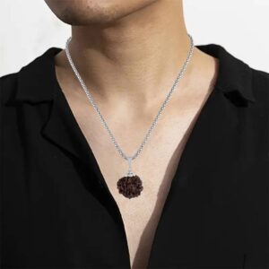 5 Mukhi Rudraksha Lab Certified Nepali Pendant