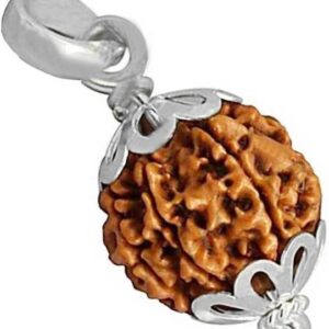 5 Mukhi Nepali Silver Wood Pendant