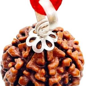 Religious Rudraksha bali Brown Hoop Earrings For Men