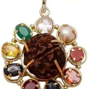 Energized 1 Mukhi Silver Cage Wood Pendant