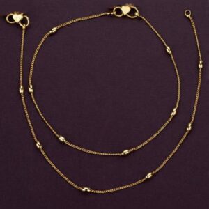 Evil Eye Silver-Tone Anklet
