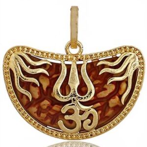 Mahakal Locket with Rudraksha Mala, Trishul Damru