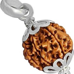5 Mukhi Nepali Silver Wood Pendant
