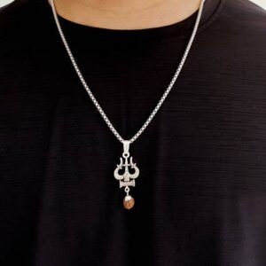 7 Mukhi Rudraksha Wood Locket