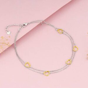 A6 Handcrafted Silver-Plated Anklet