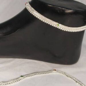 KUDOR Gold-plated Brass Cubic Zirconia Bracelet Brass Anklet