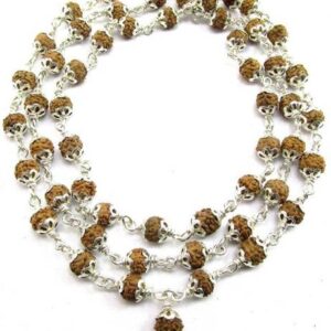 Wood, Rudraksha Beads Charm Bracelet