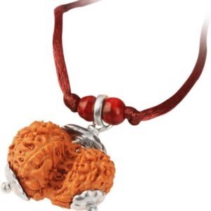 OM Bholenath Locket & Rudraksha Mala Trishul Damru