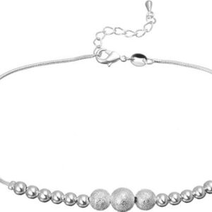Silver Plated White Metal Anklet