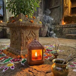 Starwoven Terracotta Table Diya