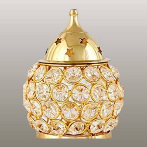 KESHAV Elegant Crystal Diya