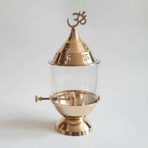 SERENITY LIVING Glass Wick Diya