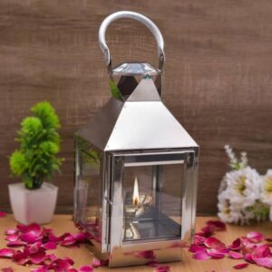 HOUZZPLUS Akhand Diya with Glass