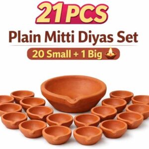 KANHA JI Terracotta Diya (P21)
