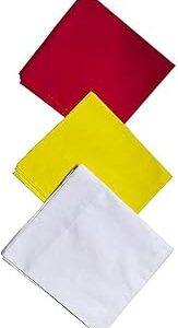 Pooja Cloth Combo - Red, Yellow, White (3 Meters)
