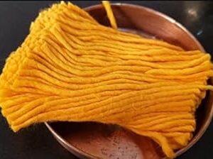 Om Phool Batti Yellow Long Cotton Wicks (500 Pcs)
