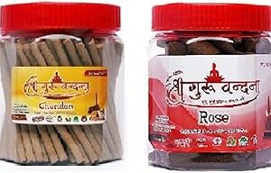 SGV Chandan Sticks & Rose Big Cones Combo