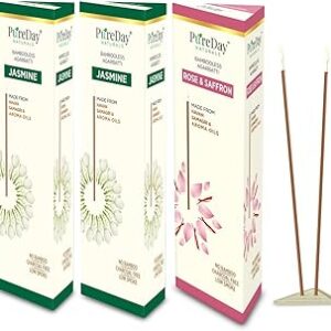 PureDay Jasmine, Rose & Saffron Dhoop (200 Sticks)