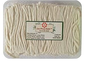 Om Phool Batti Long Cotton Wicks (2100 Pcs)