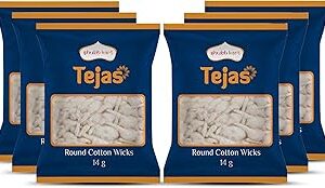 Shubhkart Tejas Round Cotton Wicks (Pack of 6)