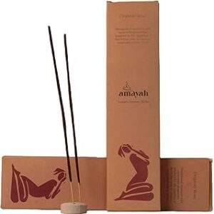 Amayah Rose Organic Agarbatti (Pack of 5)