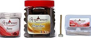 SGV Rose, Chandan & Rose Sticks (60 Cones + 40 Sticks)