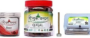 SGV Rose Box, Guggul Cones & Guggul Agarbatti