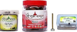 SGV Guggul Box, Rose Cones & Guggul Sticks
